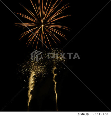 Fireworks display night in London, United Kingdom 98610428