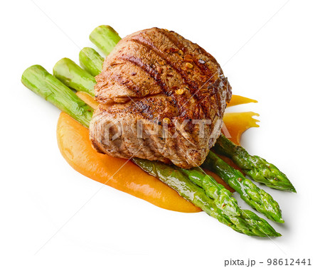 grilled pork fillet steak 98612441