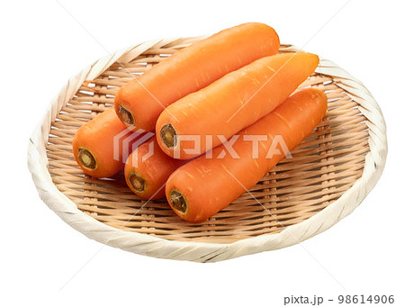 人参　にんじん　白バック 98614906