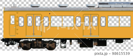 ドット絵風の通勤電車（総武線103系：低運転台） 98615539