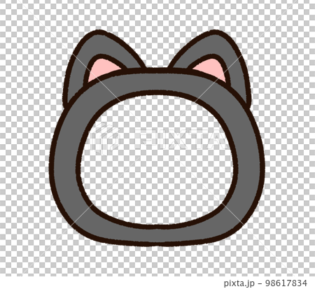 かわいい猫型フレーム 98617834