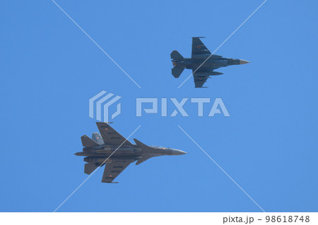 航空自衛隊F-2B&インド空軍スホーイSu-30MKI 航空自衛隊F-2B&インド空軍スホーイSu-30MKI 98618748
