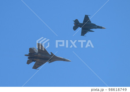 航空自衛隊F-2B&インド空軍スホーイSu-30MKI 航空自衛隊F-2B&インド空軍スホーイSu-30MKI 98618749