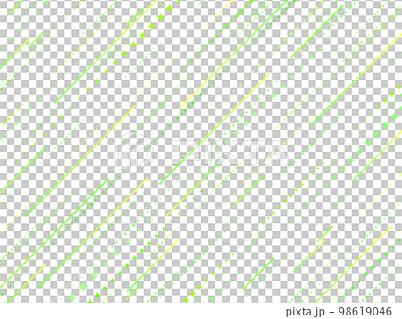 Background image Transparent pop glitter diagonal gradation green yellowish green 98619046