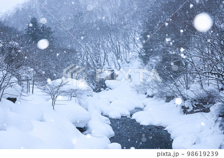 豪雪の宝川温泉王尖閣露天風呂 豪雪の宝川温泉王尖閣露天風呂 98619239
