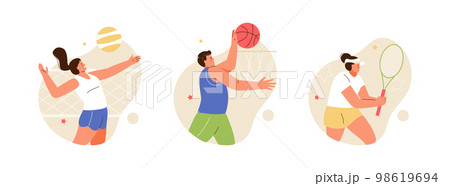 Athletic People Sports Ball Games 98619694