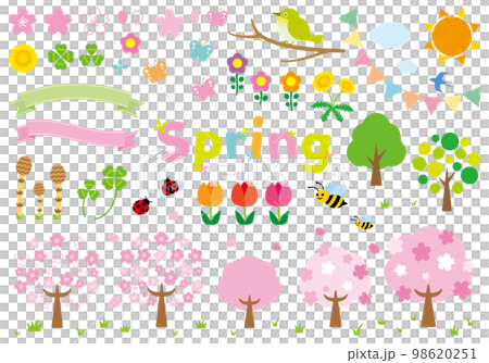 Spring material set, plants, etc. 98620251