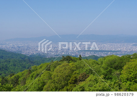 比叡山ドライブウェイ 登仙台からの京都市街の眺め 比叡山ドライブウェイ 登仙台からの京都市街の眺め 98620379