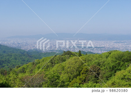 比叡山ドライブウェイ　登仙台からの京都市街の眺め 98620380
