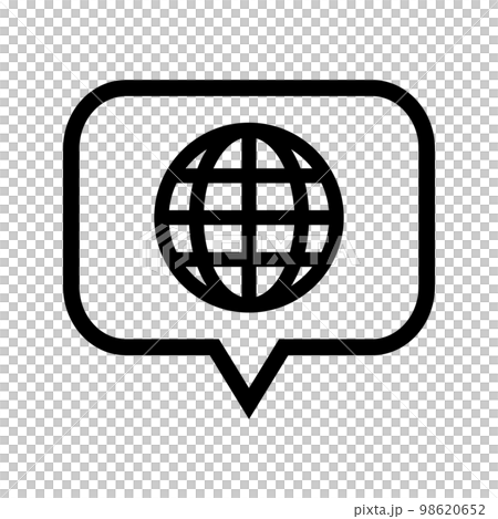 Language speech bubble icon. vector. 98620652
