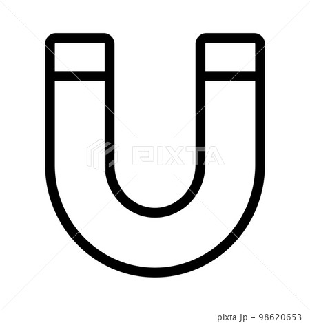 磁石アイコン。化学や物理の道具。ベクター。 98620653