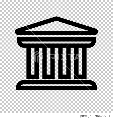 歴史的建造物や銀行のアイコン。ベクター。 歴史的建造物や銀行のアイコン。ベクター。 98620704
