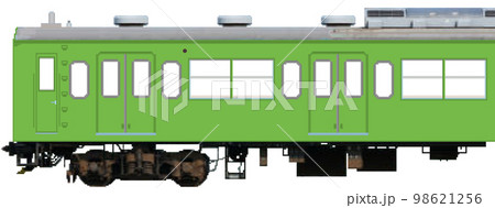 ドット絵風の通勤電車（山手線103系：低運転台） 98621256