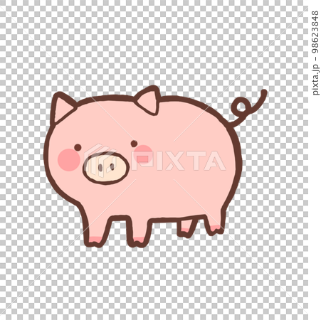 豚のかわいいイラスト 98623848