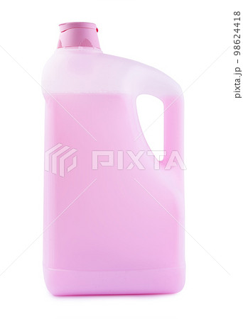 Plastic clean bottle with pink detergent Plastic clean bottle with pink detergent 98624418