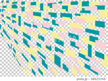 Background of figures with three-dimensional perspective 98625348