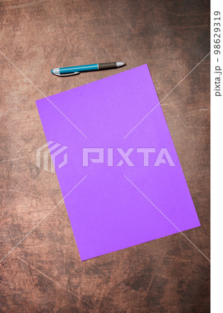 Important Message Written On Piece OF Paper. Photo Of Different Office Supplies, Stickers, Notebooks, Pens, Pencils, Rullers, Marckers, Stapler, Wallet. Main Information. 98629319