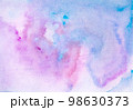 Watercolor Wet Background. Blue .Watercolor abstract background. Hand painted watercolor background. Watercolor wash. Abstract painting. Watercolor wash. 98630373