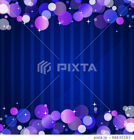 パーティクルなストライプの背景　正方形　ブルー系 98630563