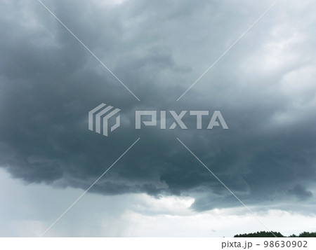 ゲリラ豪雨で雨柱 ゲリラ豪雨で雨柱 98630902