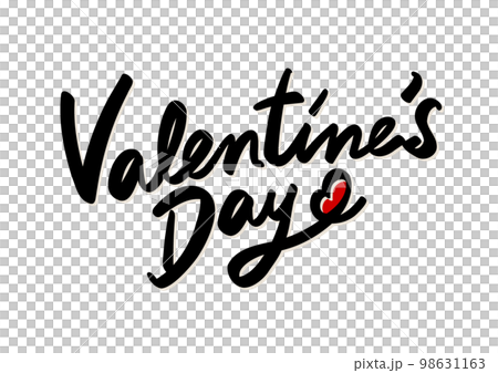 Valentine's Day handwritten character material 98631163