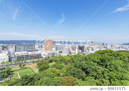 和歌山城天守から眺める和歌山市の街並み（東北方向） 98631575