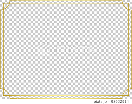 閃亮的金色簡單框架 98632914
