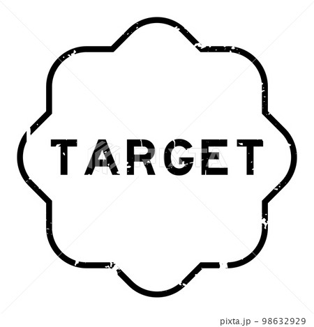 Grunge black target word rubber seal stamp on white background Grunge black target word rubber seal stamp on white background 98632929