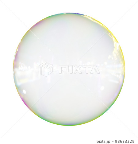 透過した透明なシャボン玉 透過した透明なシャボン玉 98633229