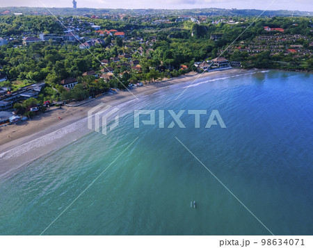 Aerial view of Jimbaran beach 98634071