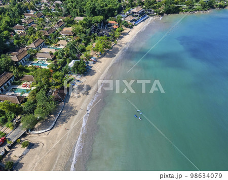 Aerial view of Jimbaran beach 98634079