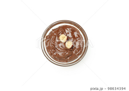 Concept of sweet food, chocolate cream, isolated on white background 98634394