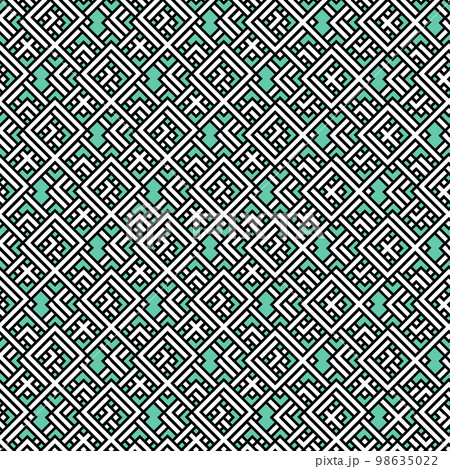 Arabic arabesque seamless pattern with colorful elements. Geometric background. Design greeting card for Ramadan Kareem, Islamic ornamental colorful detail of mosaic. Vector illustration Arabic arabesque seamless pattern with colorful elements. Geometric background. Design greeting card for Ramadan Kareem, Islamic ornamental colorful detail of mosaic. Vector illustration 98635022