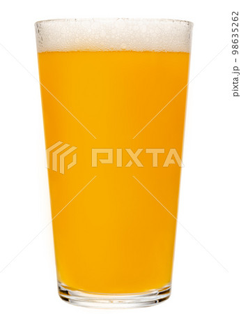 NEIPA ale in shaker pint glass isolated on white 98635262