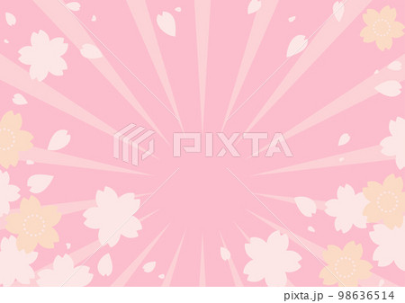 桜模様の春の背景素材(春のセール向けバナー素材) 桜模様の春の背景素材(春のセール向けバナー素材) 98636514