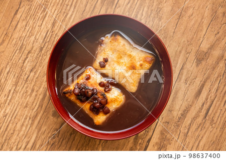 おしるこ　sweet red bean(adzuki) soup  98637400