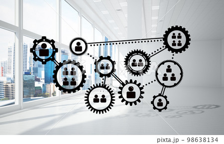 Networking and wireless connection as concept for effective modern business 98638134