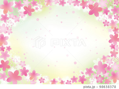 満開の桜　グリーン 98638378