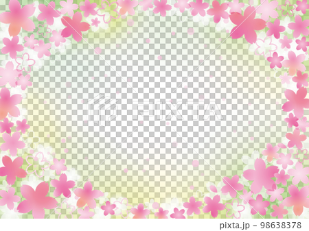 満開の桜　グリーン 98638378