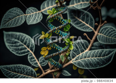 DNAと植物 98640834