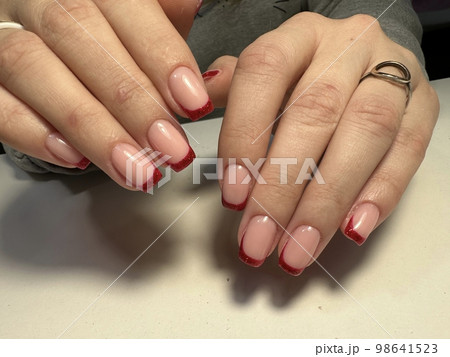 Nail Polish. Art Manicure. Colored Nail Polish. Beauty hands. Nail Polish. Art Manicure. Colored Nail Polish. Beauty hands. 98641523