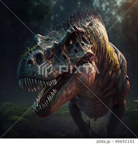 Tyrannosaurus rex dinosaur. Generative AI 98642181