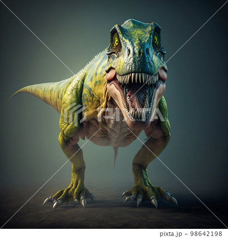 Tyrannosaurus rex dinosaur. Generative AI 98642198