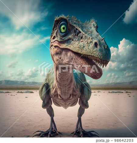Tyrannosaurus rex dinosaur. Generative AI Tyrannosaurus rex dinosaur. Generative AI 98642203