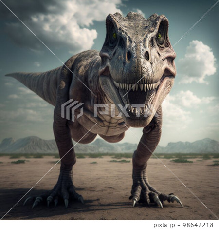 Tyrannosaurus rex dinosaur. Generative AI Tyrannosaurus rex dinosaur. Generative AI 98642218