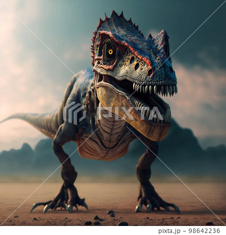 Tyrannosaurus rex dinosaur. Generative AI Tyrannosaurus rex dinosaur. Generative AI 98642236