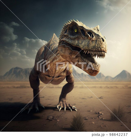 Tyrannosaurus rex dinosaur. Generative AI Tyrannosaurus rex dinosaur. Generative AI 98642237