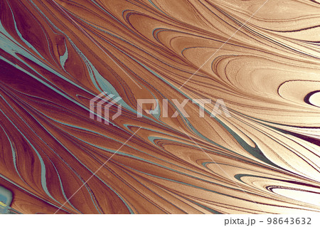 Abstract marble floral pattern texture. Traditional art of Ebru marbling Abstract marble floral pattern texture. Traditional art of Ebru marbling 98643632