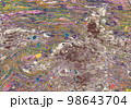 Abstract marbling art patterns  as colorful background 98643704
