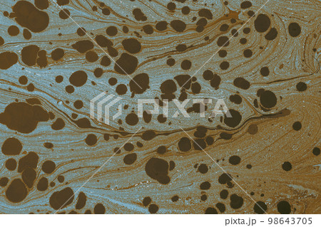 Abstract marble pattern texture. Traditional art of Ebru marbling 98643705